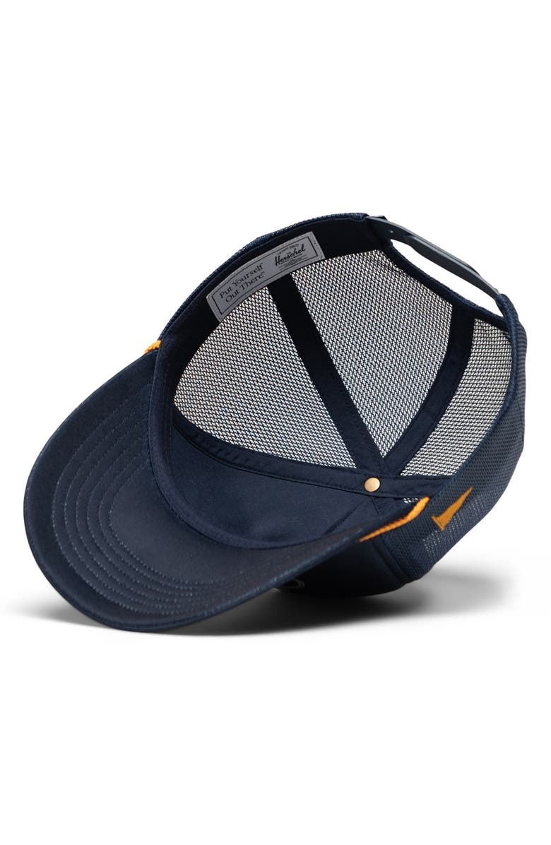 Herschel Supply Co. Marina Mesh Yachting Snapback Cap, Alternate, color, Darkest Navy