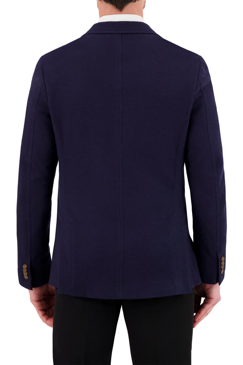Unstructured Comfort Knit Cotton Blend Sport Coat, Alternate, color, NAVY