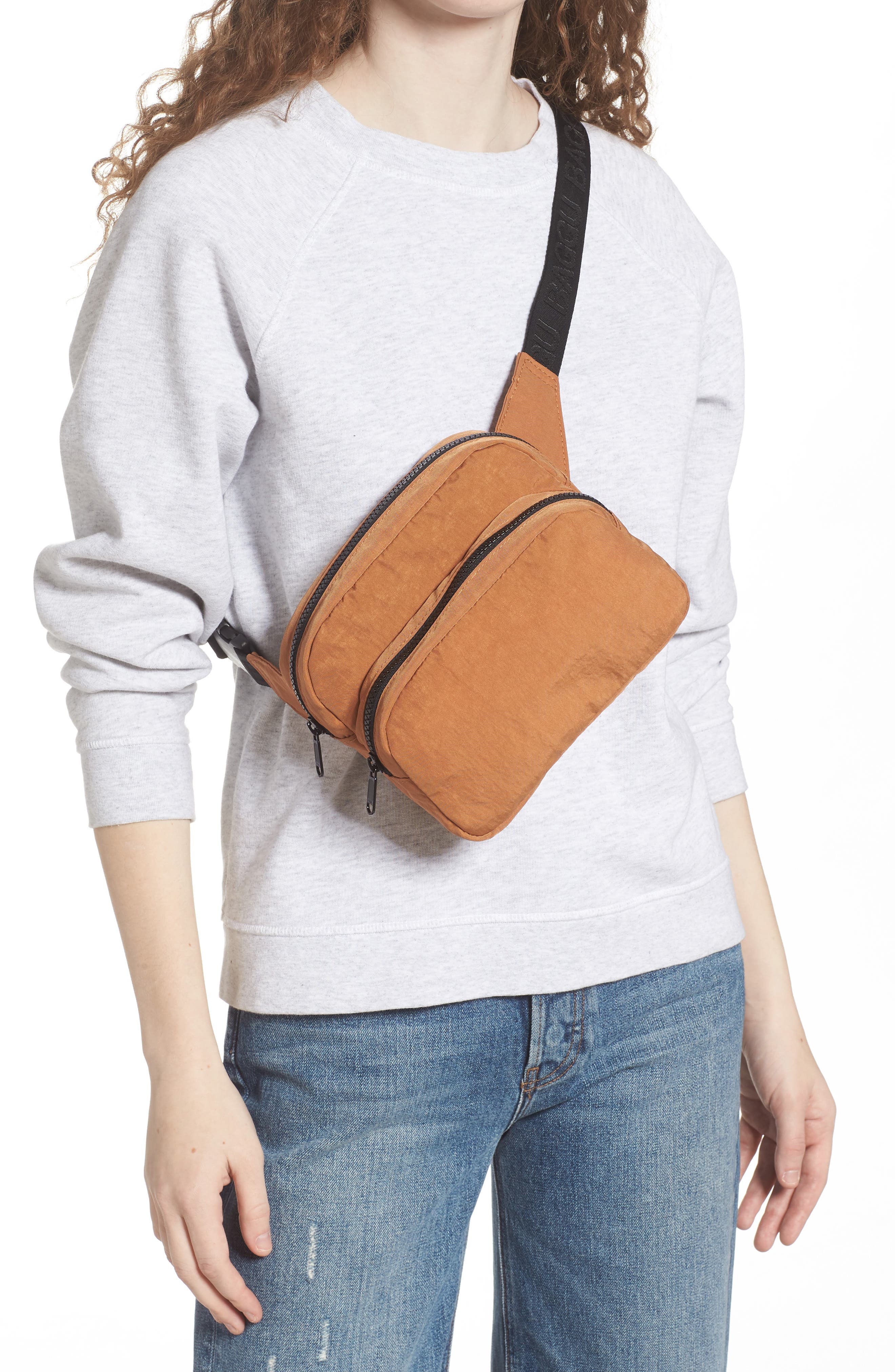 Nylon Belt Bag, Alternate, color, PINTO