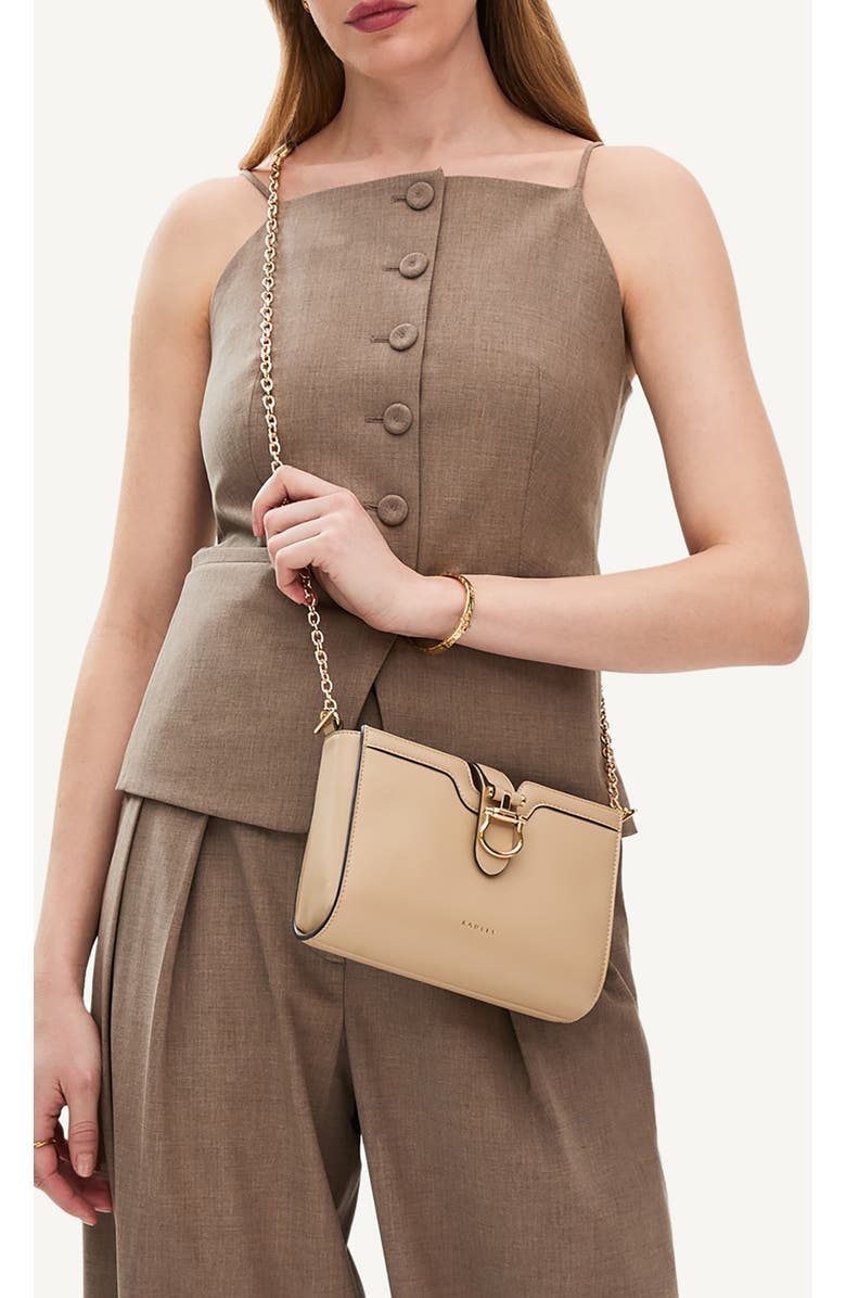 Radley x Kentucky Derby Leather Crossbody Bag, Alternate, color, Stone