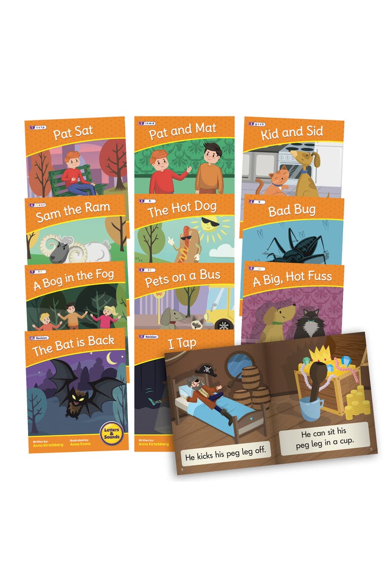 Letters & Sounds Phase 2 Set 2 Fiction Educational Learning Set, Main, color, Multicolored