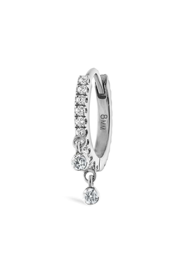 Double Dangle Diamond Eternity Clicker, Alternate, color, WHITE GOLD