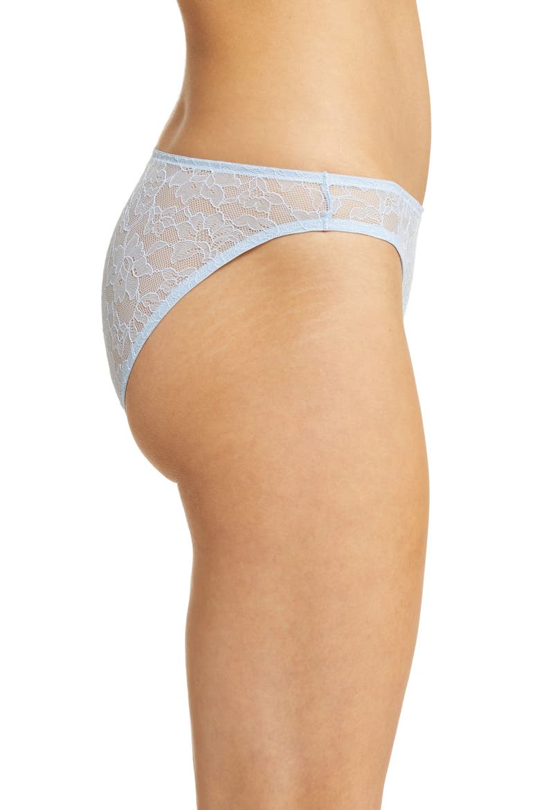 Paradise High Cut Lace Bikini, Alternate, color, DOVE BLUE