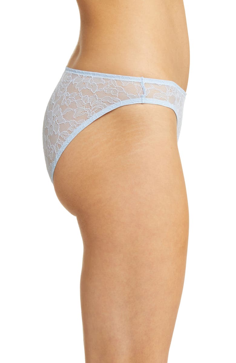 Skarlett Blue Paradise High Cut Lace Bikini, Alternate, color, Dove Blue