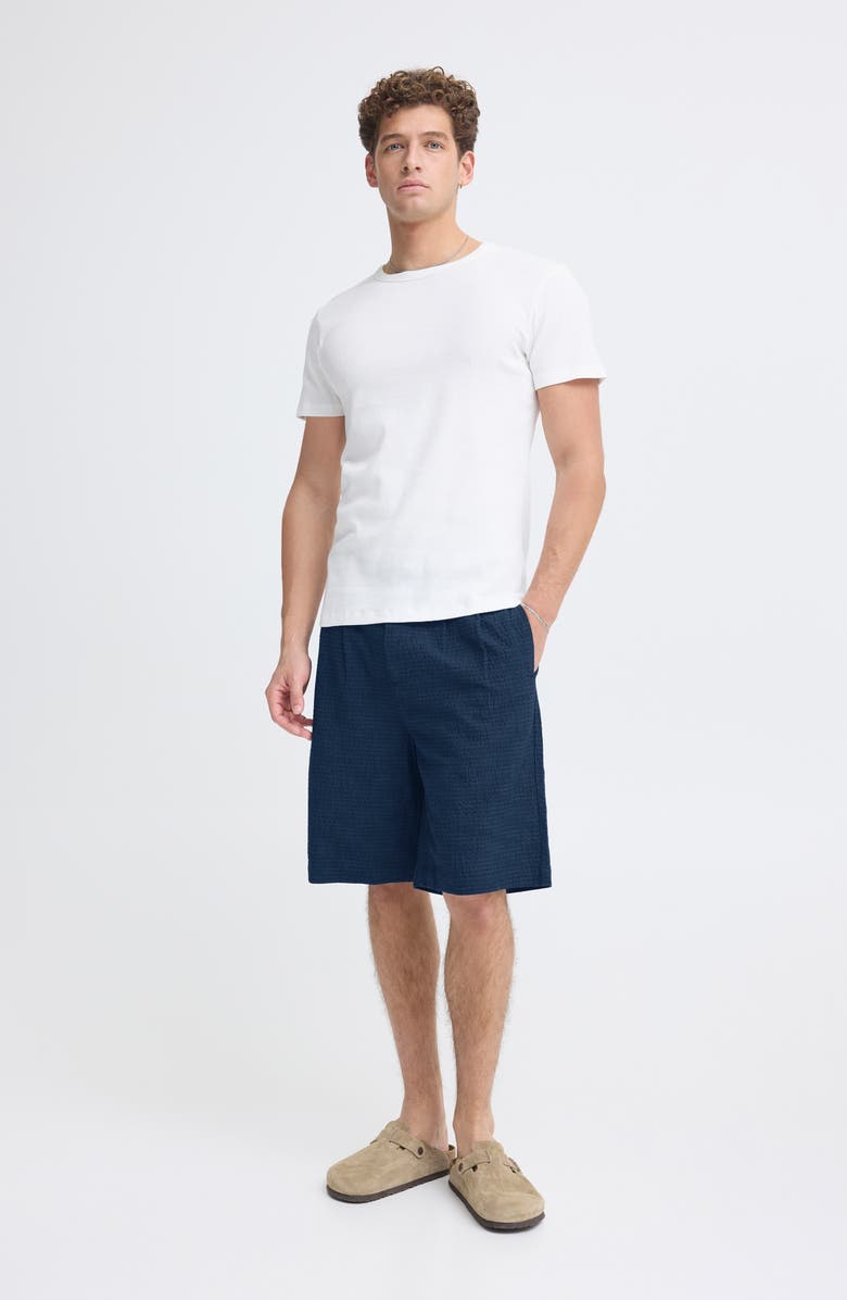 CASUAL FRIDAY Seersucker Shorts, Alternate, color, Bering Sea