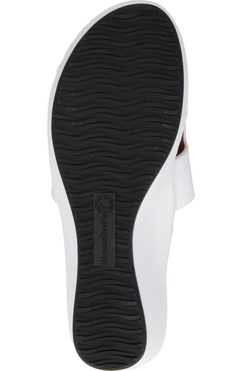 L'Amour des Pieds Catiana Platform Sandal, Alternate, color, White