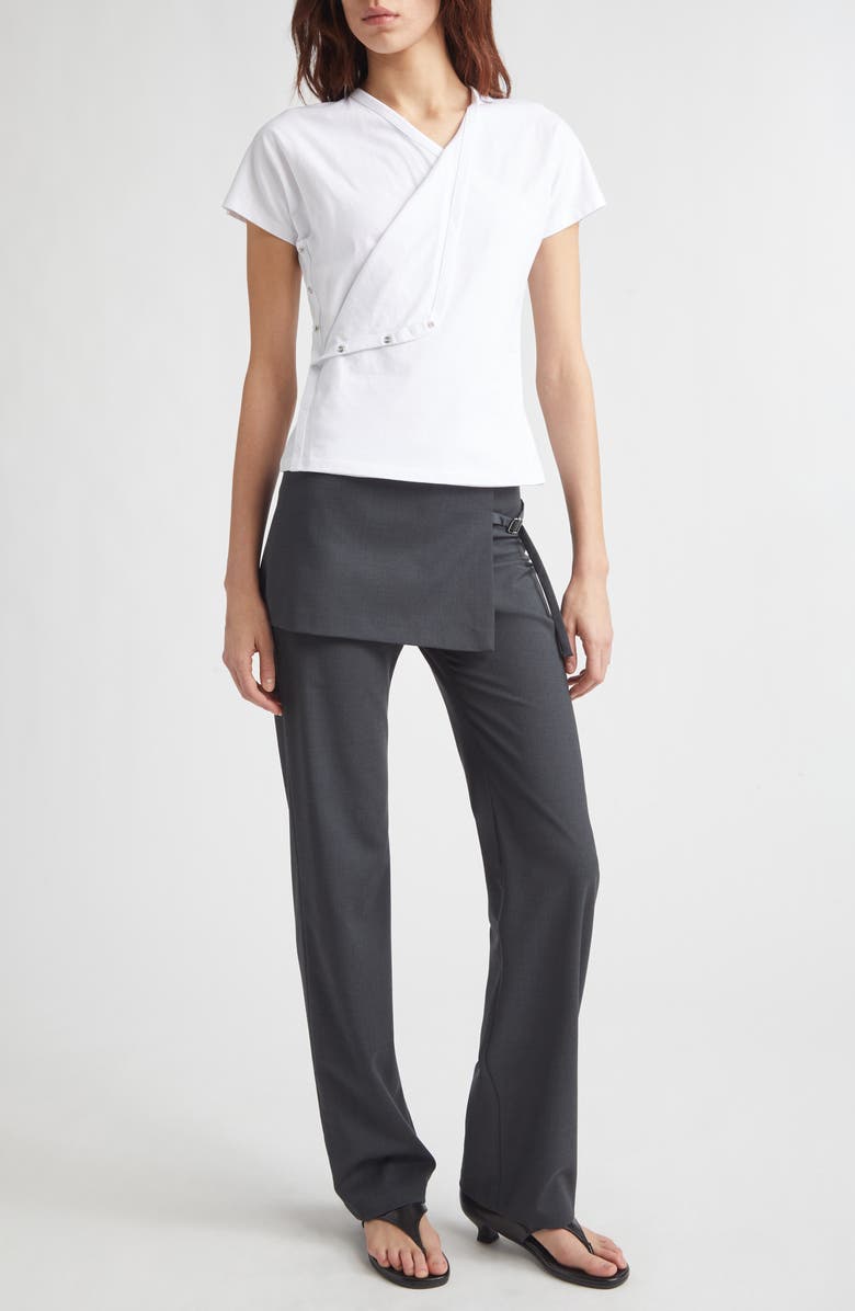 Paloma Wool Olimpia Side Snap Cotton Top, Alternate, color, White