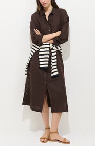 Alex Mill Kerry Linen Midi Shirtdress