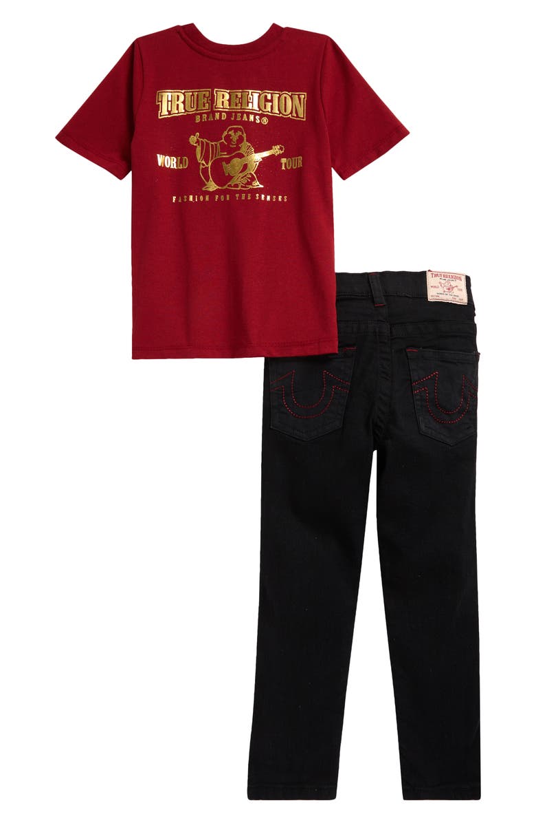 True Religion Kids' T-Shirt & Jeans Set, Alternate, color, 