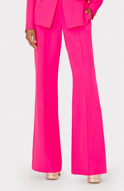 Milly Lennon Linen Pant In Pink