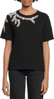 SANDRO Rhinestone T-Shirt
