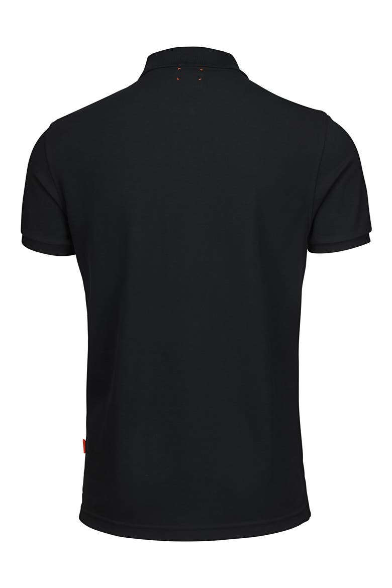 Sunnmore Solid Piqué Polo, Alternate, color, BLACK