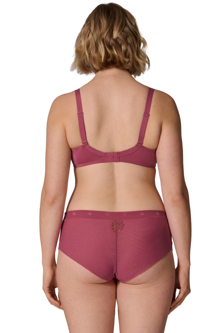 Wish Embroidered Boyshorts, Alternate, color, SANTAL PINK