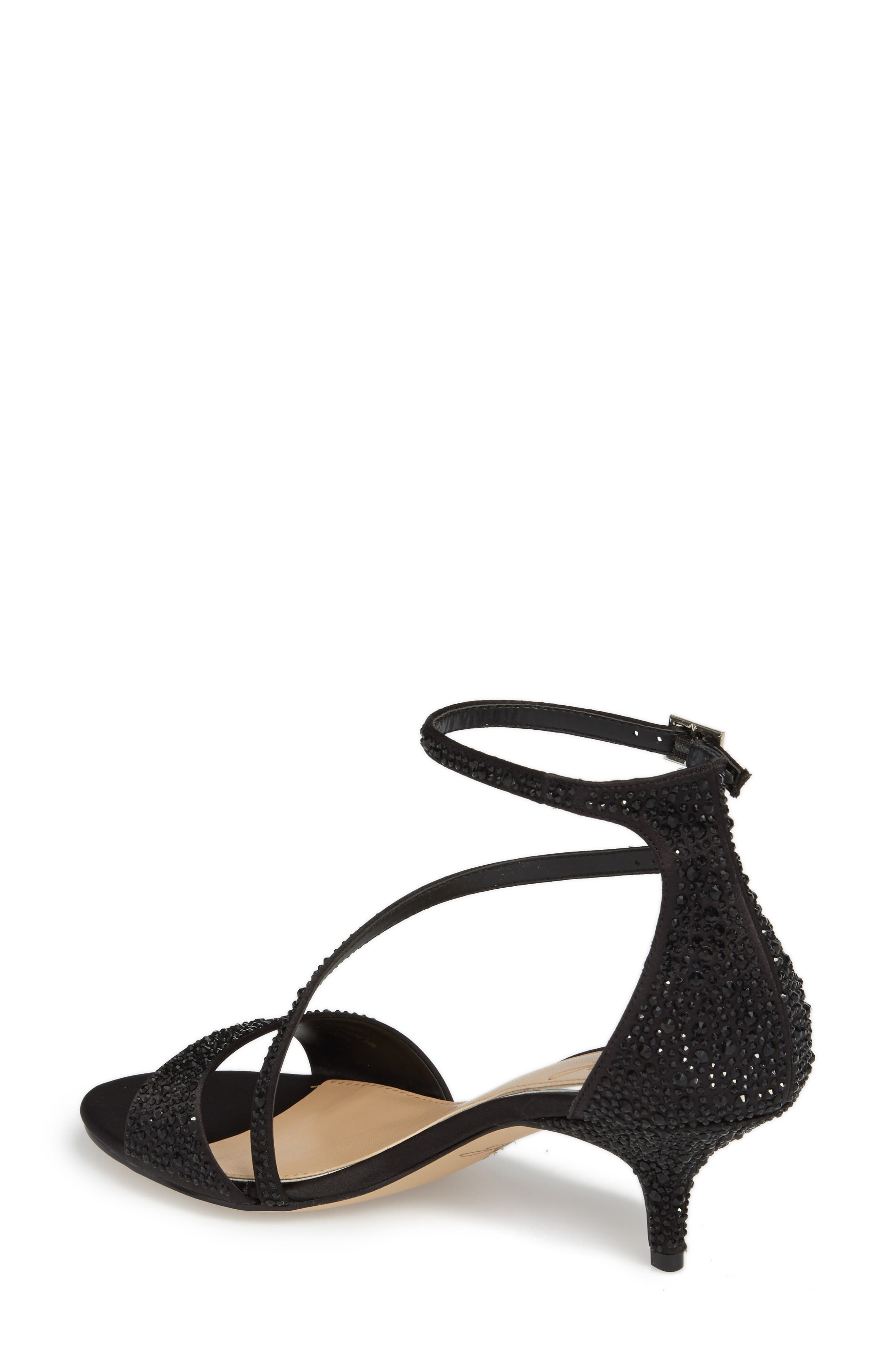 Jewel Badgley Mischka Tangerine Crystal Embellished Sandal, Alternate, color, 