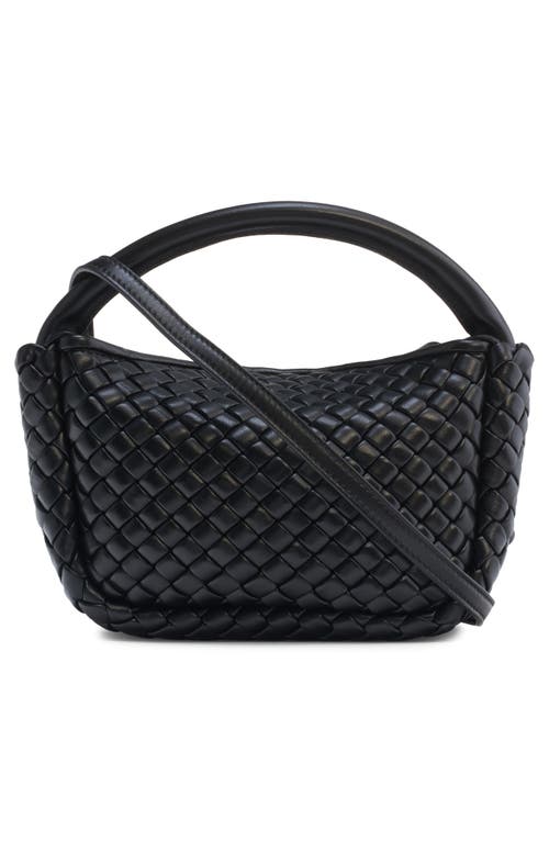 Bottega Veneta Cobble Intrecciato Mini Leather Tote Bag In 黑色