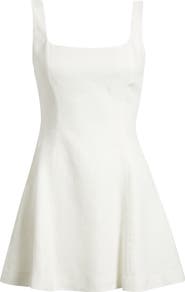 Faithfull the Brand Felice Fit & Flare Linen Minidress