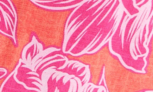 Tommy Bahama Paradiso Petals Sleeveless Maxi Dress In Dark Coral