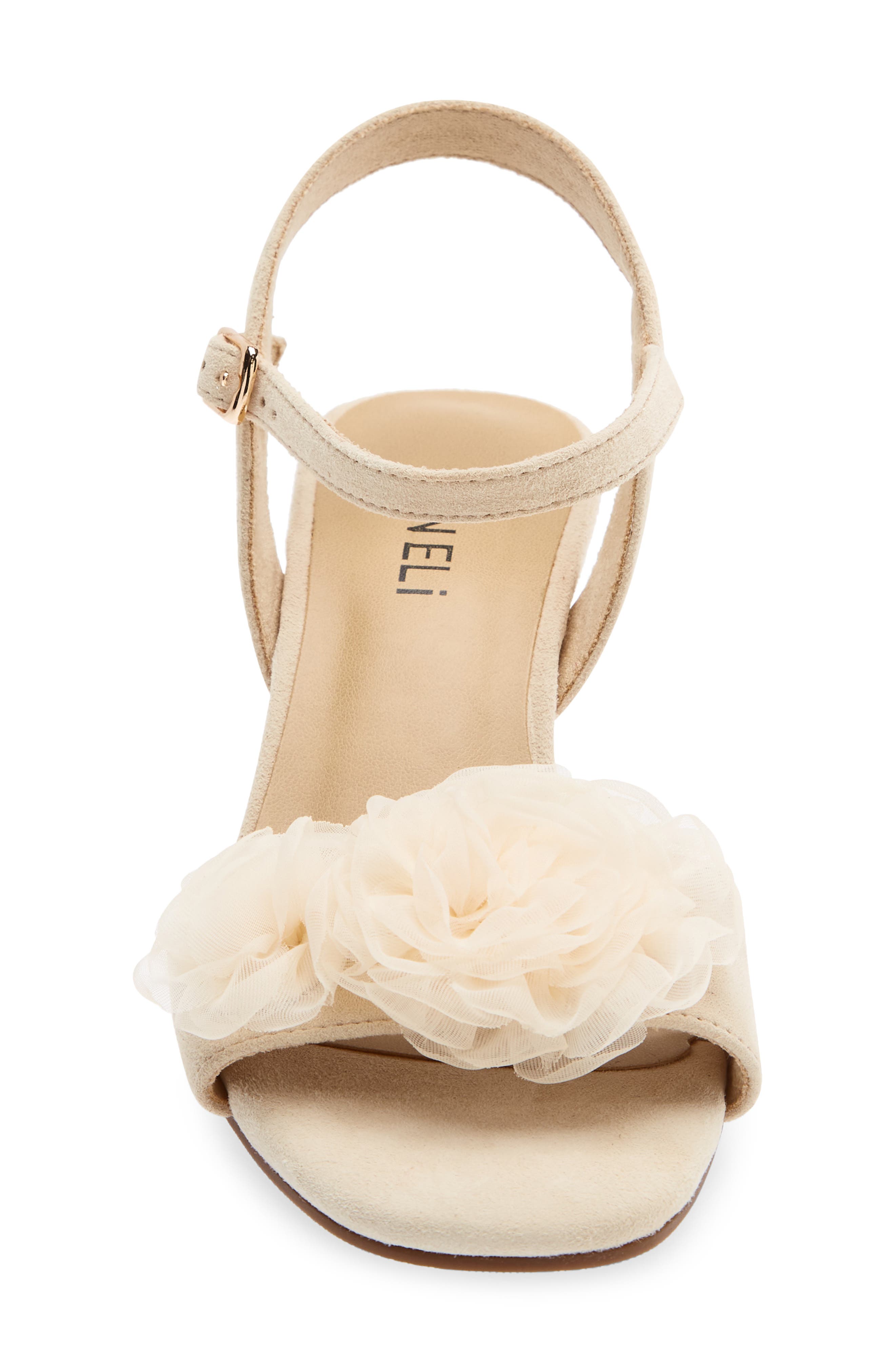 Lapis Rosette Sandal, Alternate, color, BEIGE