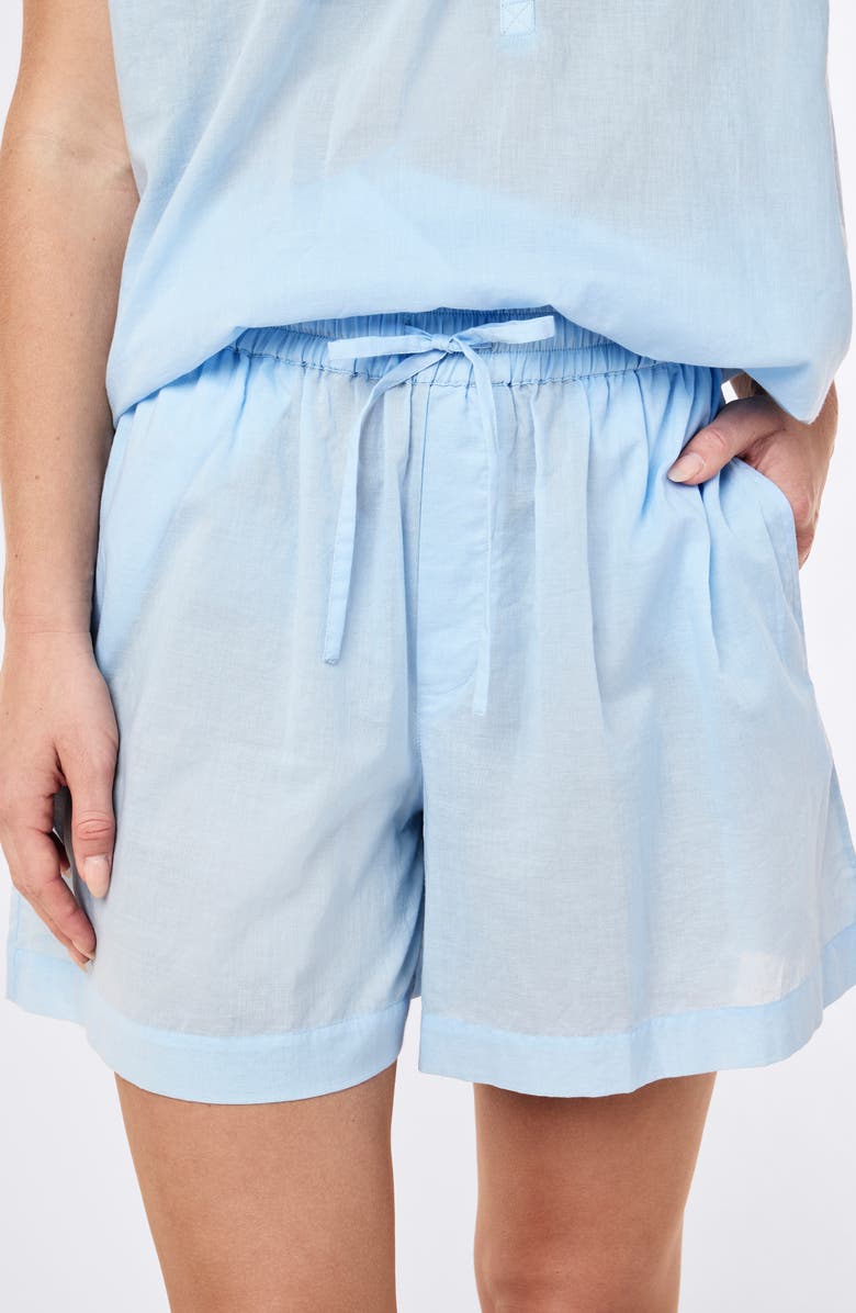 Papinelle Nicola Boxer Short Pajamas, Alternate, color, Clear Sky