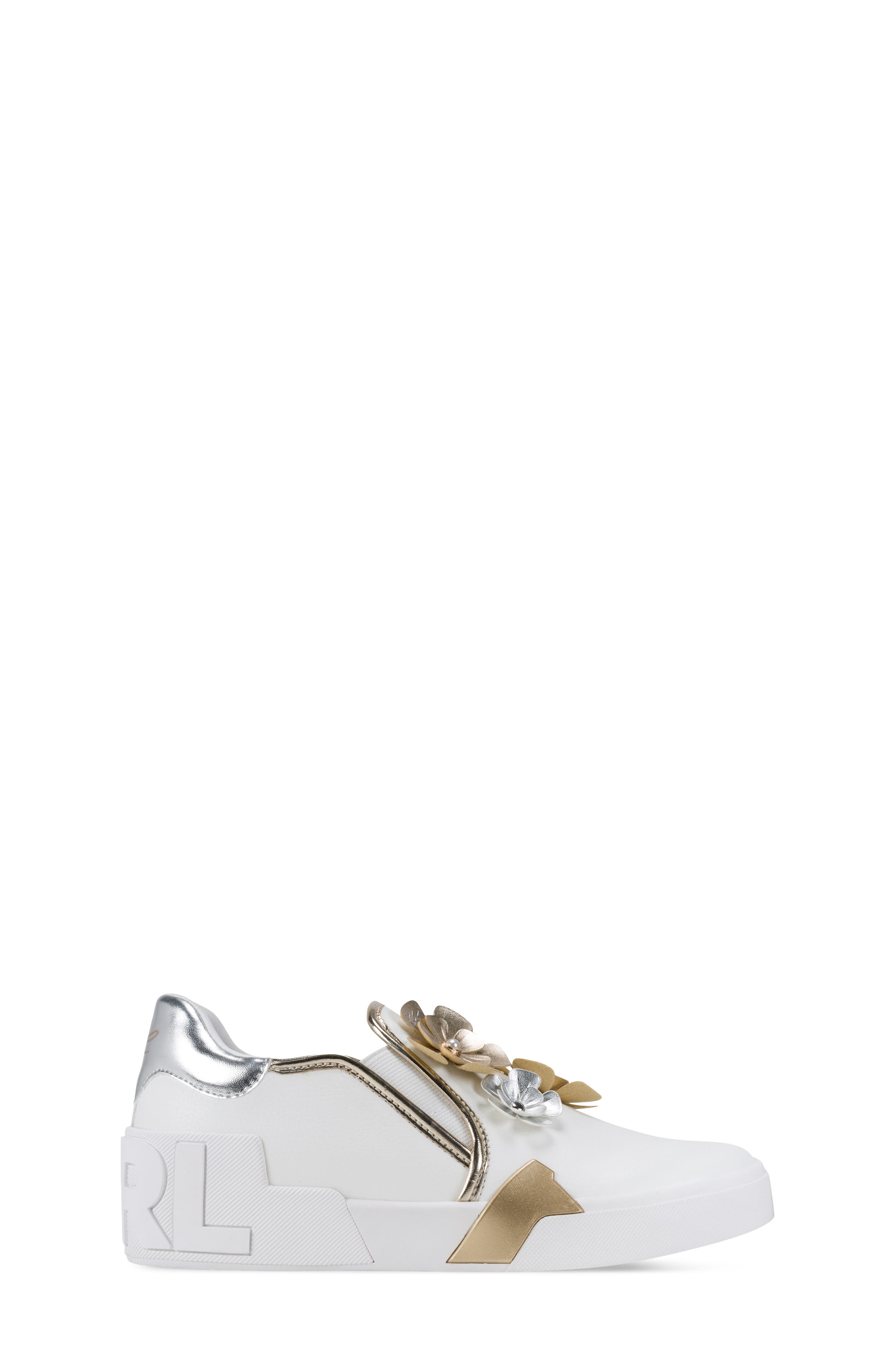 KARL LAGERFELD PARIS Maude Fleur Slip-On Sneaker, Alternate, color, 