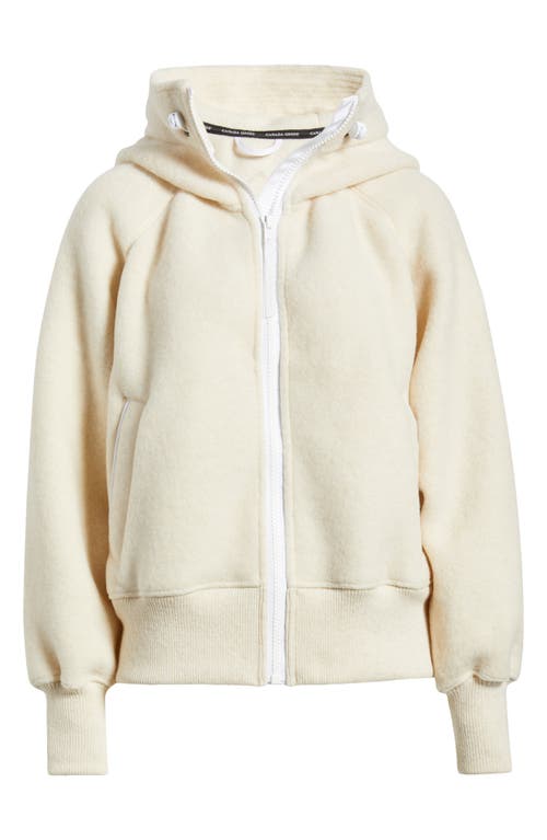 Shop Canada Goose High Pile Fleece Bomber Jacket In Linen