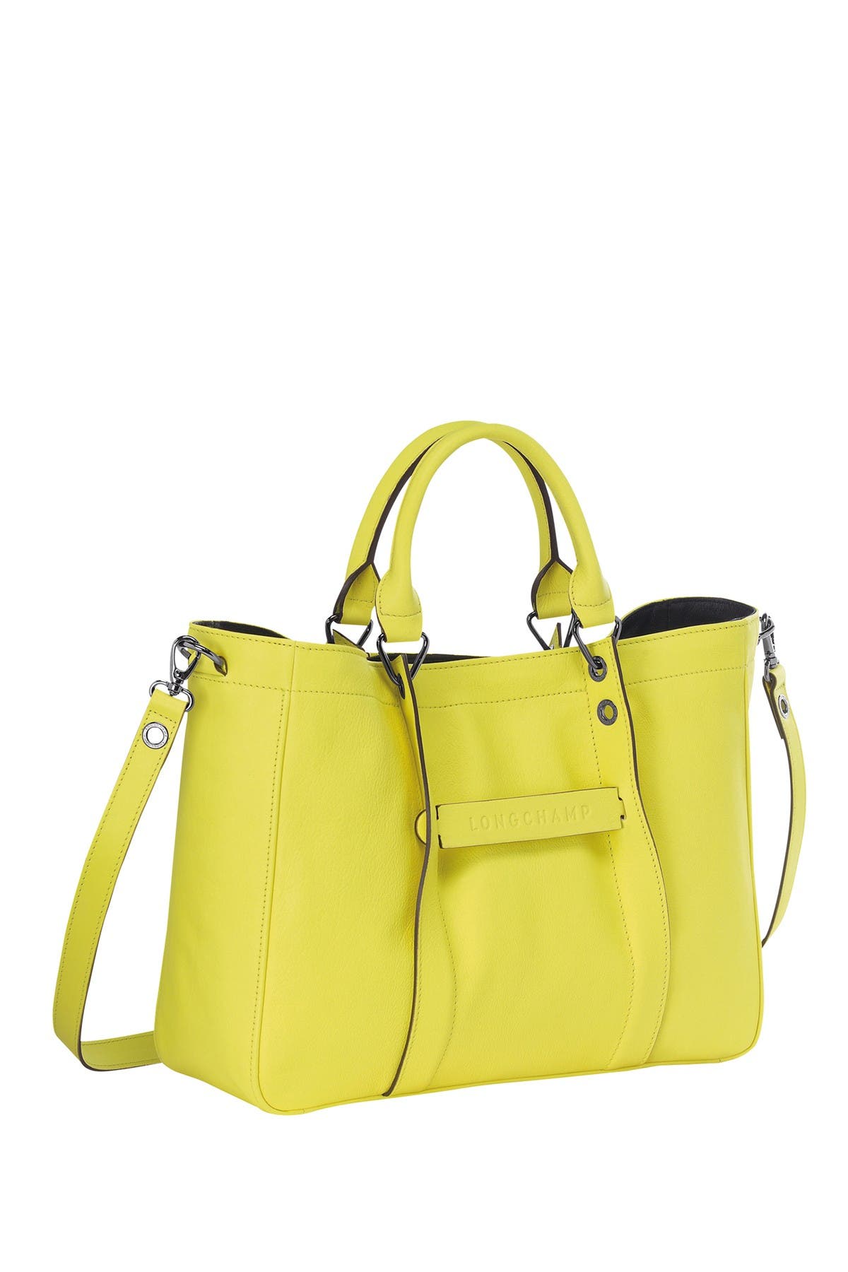 Longchamp LC 3D Medium Tote Bag, Alternate, color, Neon Ylw