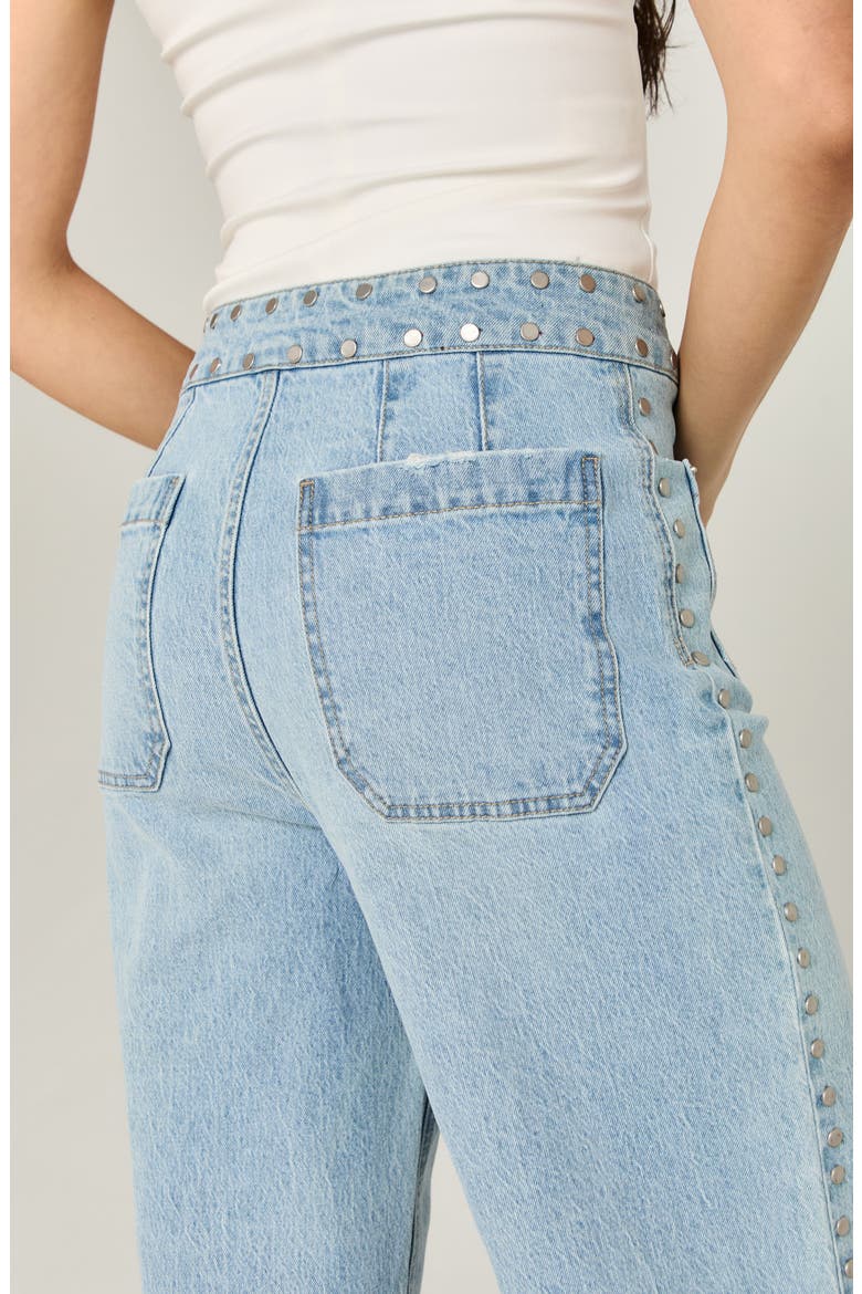 Gemma VIP Crop Wide Leg Jeans, Alternate, color, BLUE