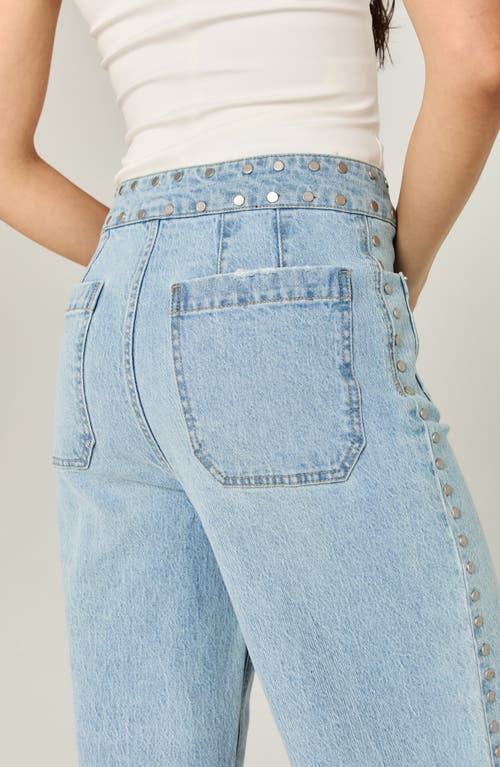 Unpublished Gemma Vip Crop Wide Leg Jeans In Blue