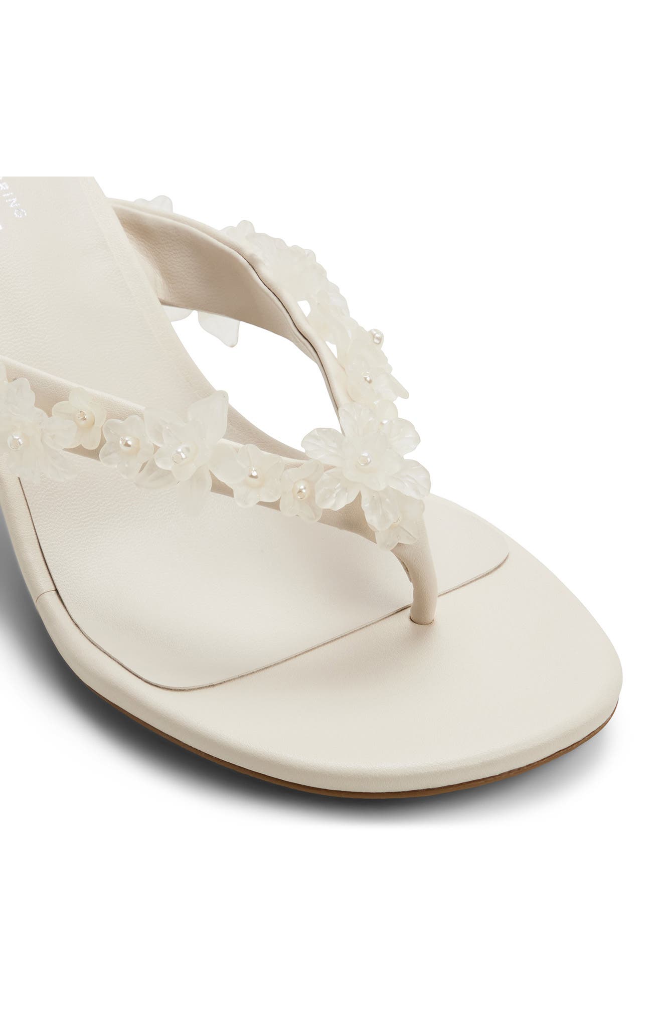 Call It Spring By Aldo Meadow Floral Kitten Heel Flip Flop, Alternate, color, Ice