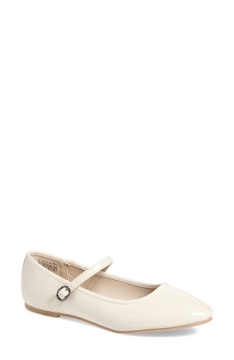 Round Toe Mary Jane Flat (Women)