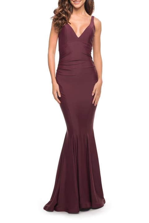 Simple Jersey Gown with Flattering Ruching