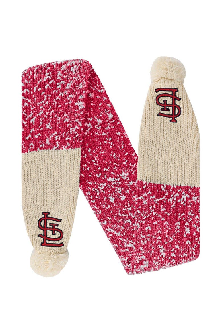 St. Louis Cardinals Confetti Scarf with Pom, Main, color, Cardinal