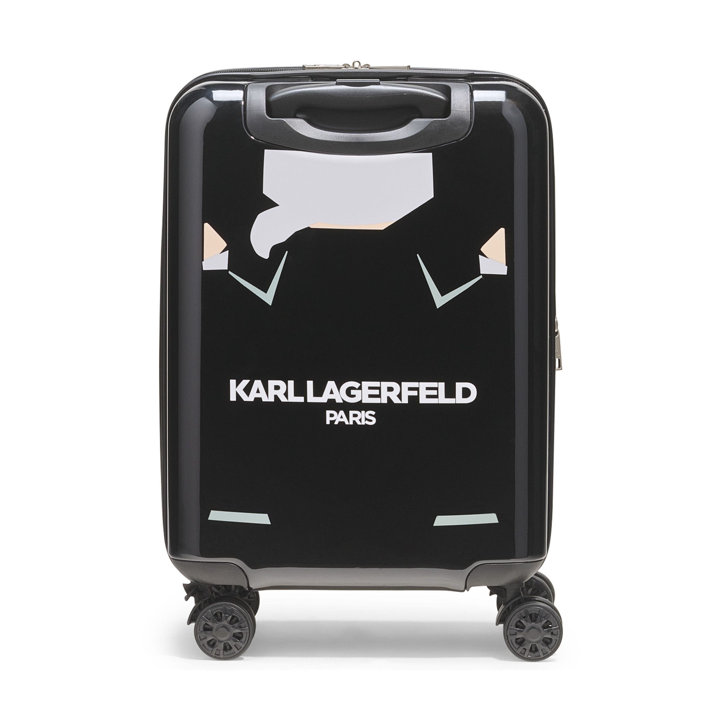 KARL LAGERFELD Karl In A Box 21" Carry On Upright Suitcase, Alternate, color, Black