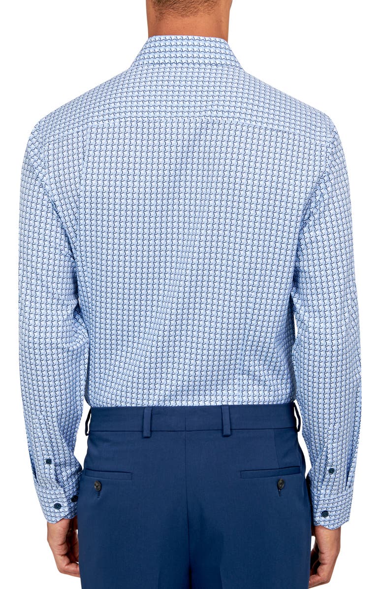 W.R.K Squiggle Geometric Print Performance Dress Shirt, Alternate, color,