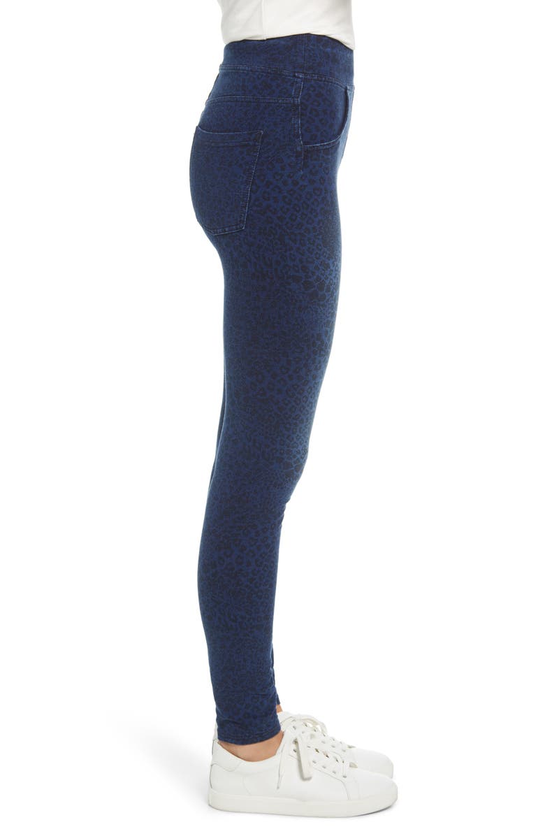 Hue Animal Print Seamless Leggings, Alternate, color, Medium Wash