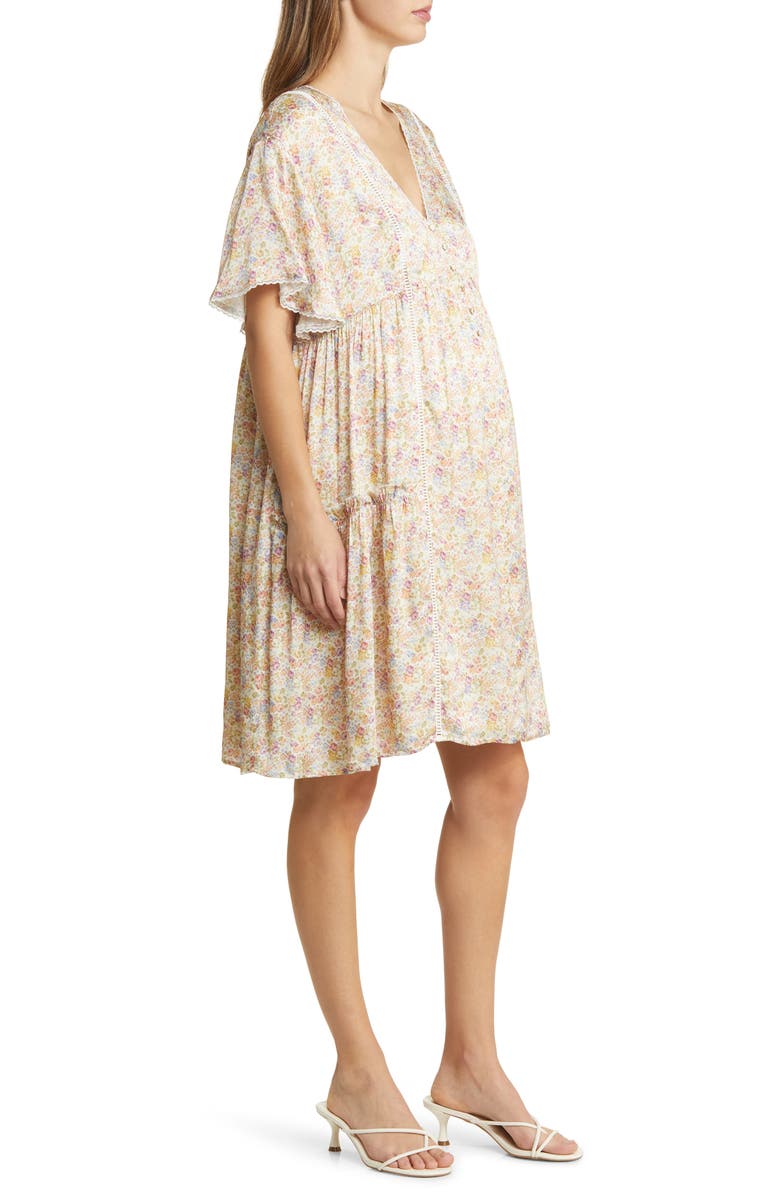 Emilia George Hannah Floral Maternity Dress, Alternate, color, 