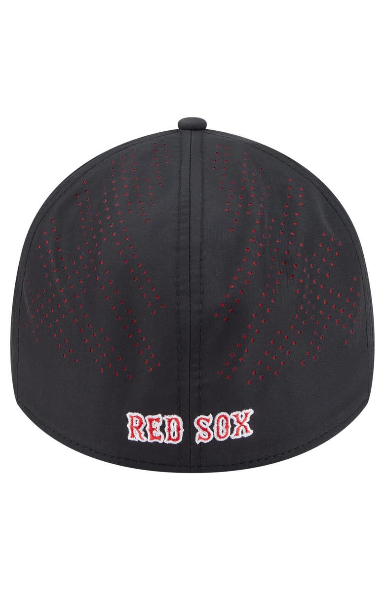 New Era Men's New Era Black Boston Red Sox Night 39THIRTY Flex Hat, Alternate, color, Black