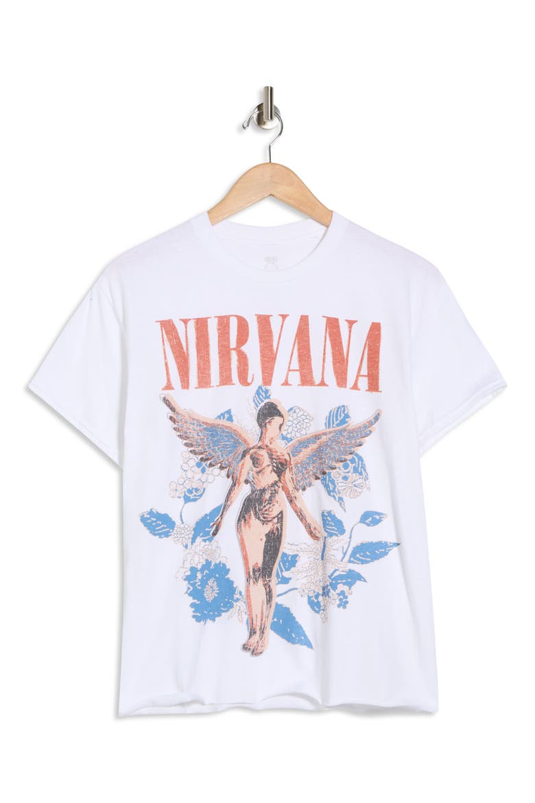 Nirvana Graphic T-Shirt, Alternate, color, SOLID WHITE