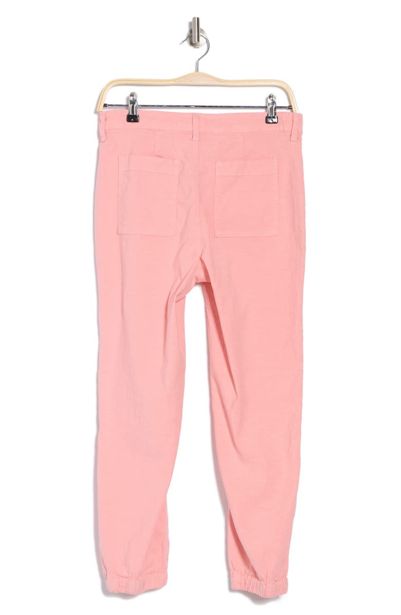Frank & Eileen Stretch Cotton & Linen Utility Joggers, Alternate, color, Coral