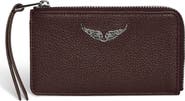 Zadig & Voltaire Zip Leather Card Case