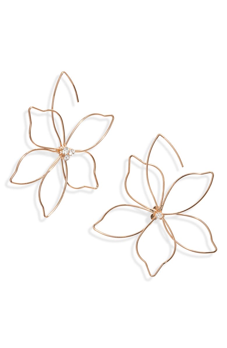 Nordstrom Flower Threader Earrings, Main, color,