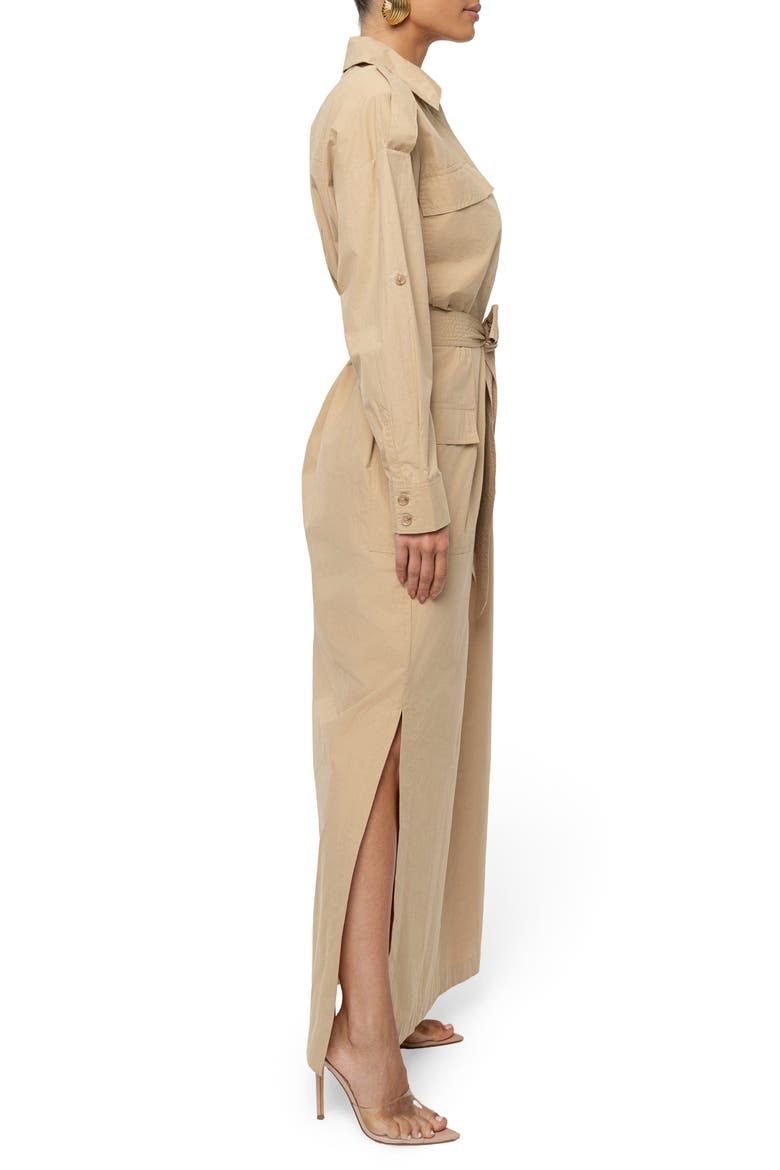 Harbor Shore Maxi Shirtdress, Alternate, color, BEIGE