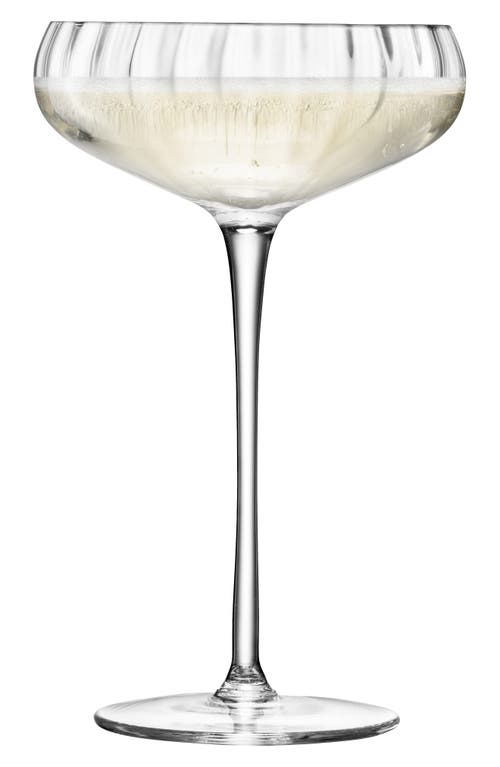 Lsa Auerlia Set Of 2 Champagne Saucers In Transparent