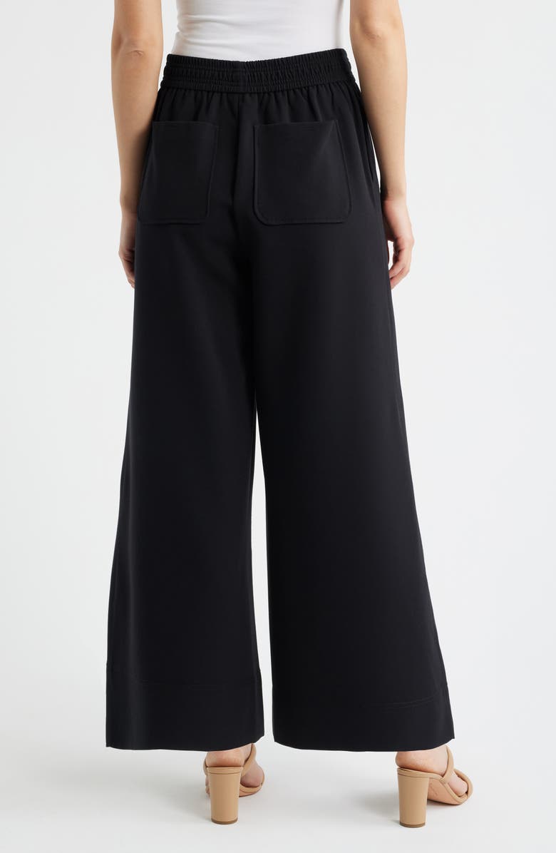 Wit & Wisdom Ultra Skyrise Wide Leg Pants, Alternate, color, Black