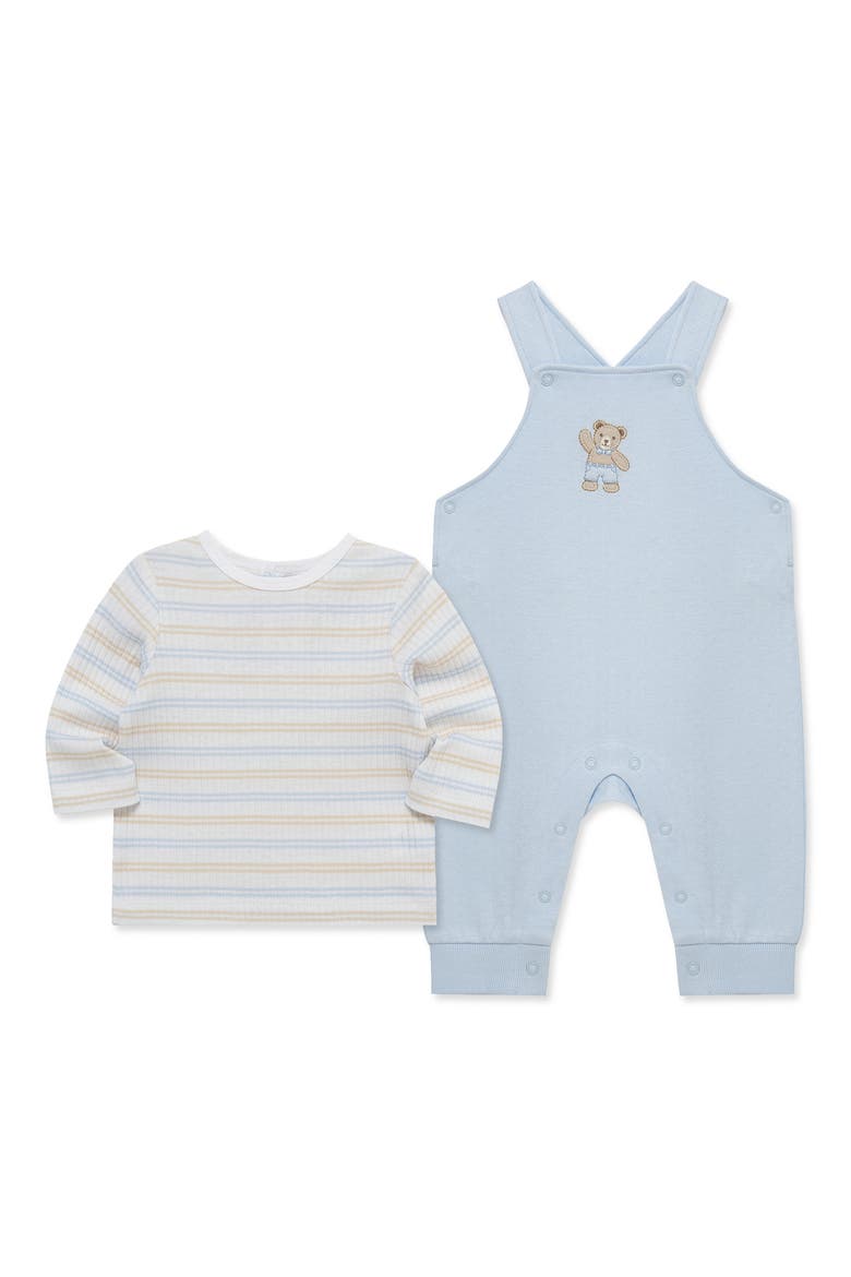 Dashing Organic Cotton Overall Set, Alternate, color, BLUE