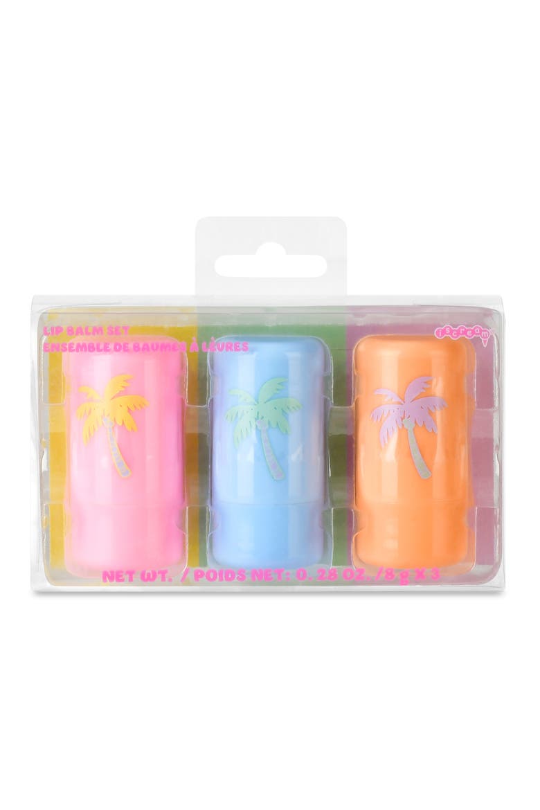 Kids' Palm Paradise 3-Pack Lip Balm Set, Alternate, color, MULTI