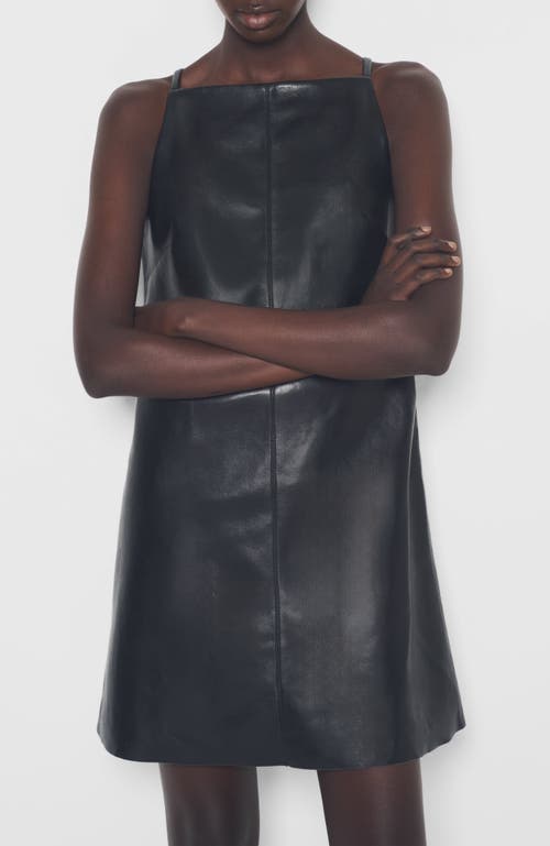As By Df Faith Recycled Leather Dress In Black