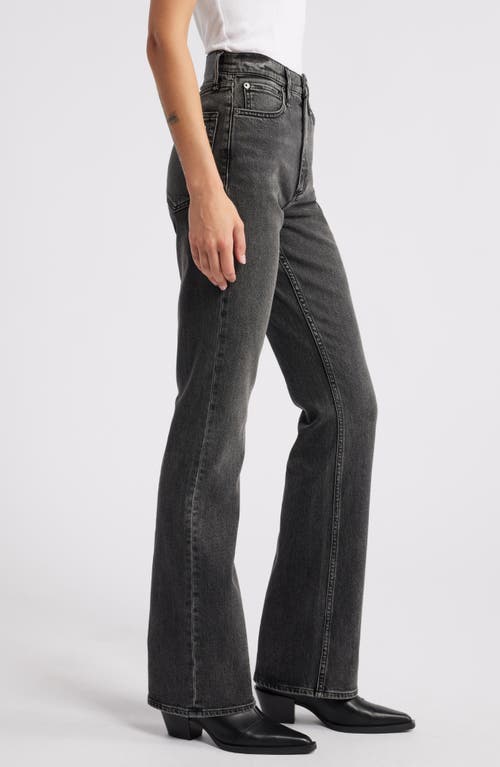 Rag & Bone Peyton High-rise Inky Full Length Bootcut Jean In Gray