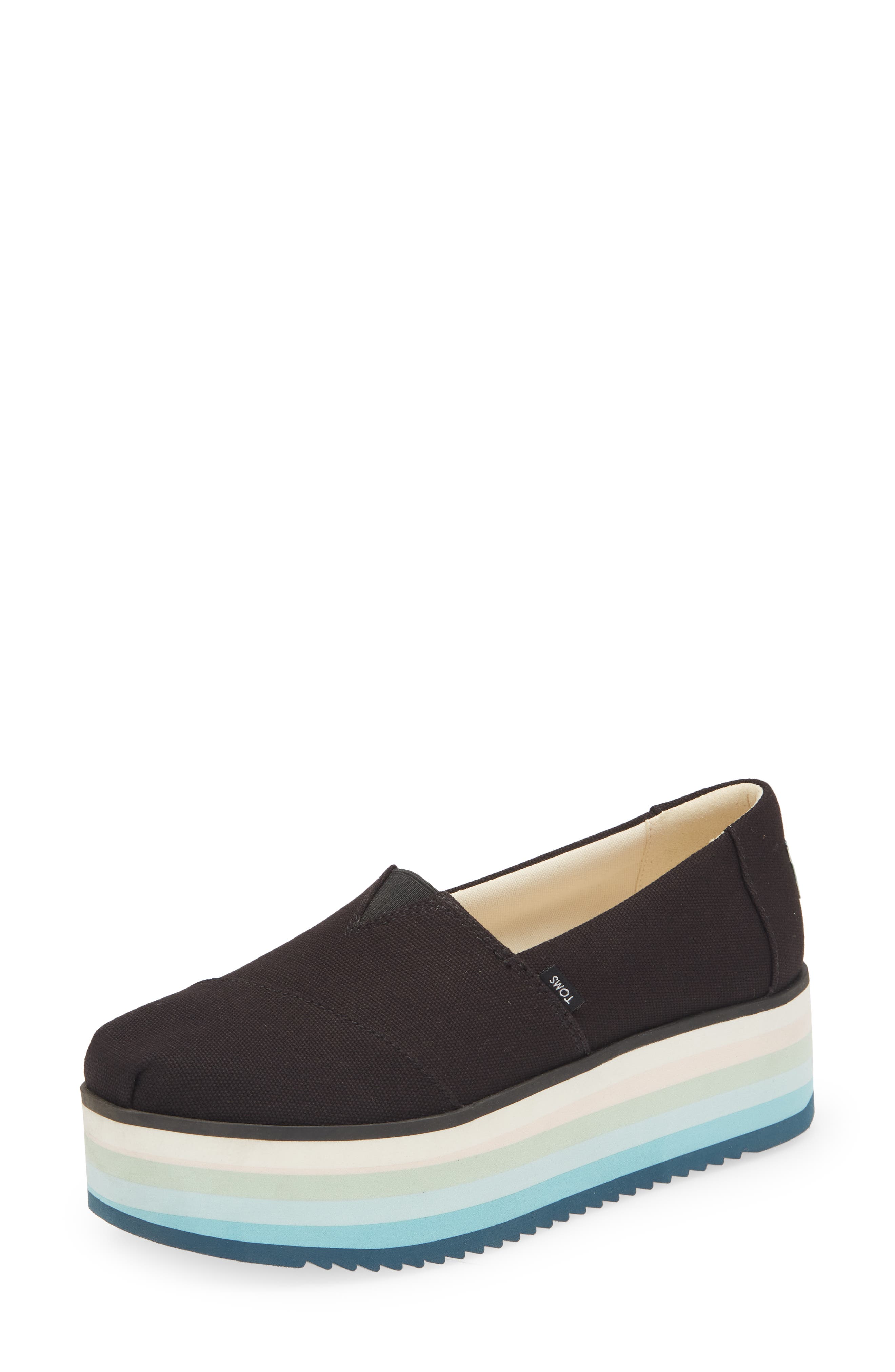 TOMS Alpargata High Platform Slip-On, Main, color, 