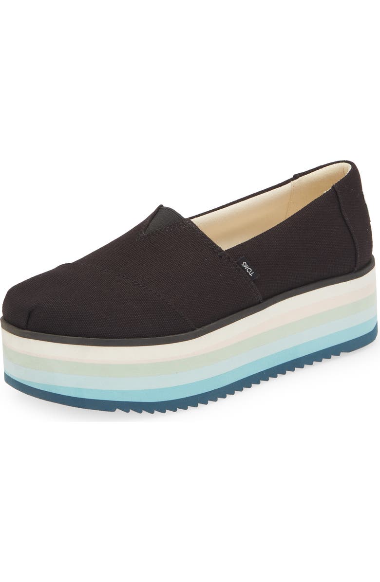 TOMS Alpargata High Platform Slip-On, Main, color,